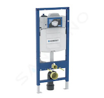 Geberit Duofix - Předstěnová instalace pro závěsné WC, se splachovací nádržkou Sigma 12 cm, s hygienickým proplachem, výška 1,2