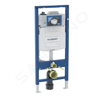 Geberit Duofix - Předstěnová instalace pro závěsné WC, se splachovací nádržkou Sigma 12 cm, s hygienickým proplachem, výška 1,2