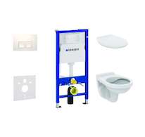 Geberit Duofix - Set předstěnové instalace, klozet Alpha se sedátkem, tlačítko Delta35, alpská bílá 458.103.00.1 NR4