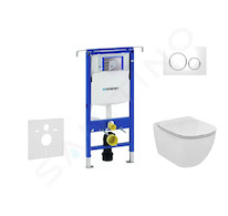 Geberit Duofix - Set předstěnové instalace, klozetu a sedátka Ideal Standard Tesi, tlačítka Sigma20, Aquablade, SoftClose, bílá/