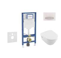 Geberit Duofix - Set předstěnové instalace, klozetu Architectura a sedátka softclose, tlačítko Sigma50, alpská bílá SANI11CK3107