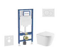 Geberit Duofix - Set předstěnové instalace, klozetu Nefia a sedátka softclose, tlačítko Sigma01, alpská bílá SANI11CA31106