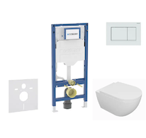 Geberit Duofix - Set předstěnové instalace, klozetu Oudee a sedátka softclose, tlačítko Sigma20, bílá/bílá mat SANI11CA3127B