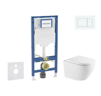 Geberit Duofix - Set předstěnové instalace, klozetu Oudee a sedátka softclose, tlačítko Sigma20, bílá/bílá mat SANI11CA31134