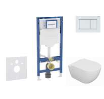 Geberit Duofix - Set předstěnové instalace, klozetu Oudee a sedátka softclose, tlačítko Sigma30, bílá/bílá mat SANI11CA3127B