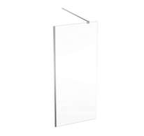 Geberit GEO - Sprchová stěna Walk-In, 90x200 cm, stříbrná/čiré sklo 560.129.00.2