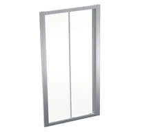 Geberit GEO - Sprchové dveře 100x190 cm, stříbrná/čiré sklo 560.133.00.2