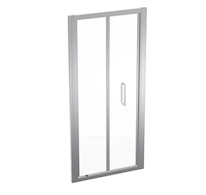 Geberit GEO - Sprchové dveře 80x190 cm, stříbrná/čiré sklo 560.116.00.2