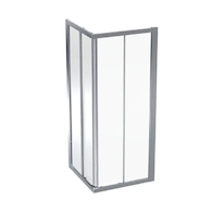 Geberit GEO - Sprchový kout 80x80 cm, stříbrná/ čiré sklo 560.112.00.2
