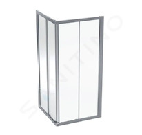 Geberit GEO - Sprchový kout 90x90 cm, stříbrná/ čiré sklo 560.122.00.2