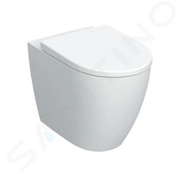 Geberit iCon - Stojící WC se sedátkem SoftClose, vodorovný odpad, Rimfree, bílá 502.383.JT.1