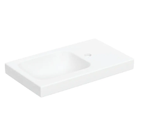 Geberit iCon - Umývátko 53x31 cm, bez přepadu, otvor pro baterii vpravo, matná bílá 501.832.JT.1