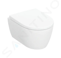 Geberit iCon - Závěsné WC se sedátkem SoftClose, Rimfree, matná bílá 502.381.JT.1