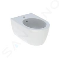 Geberit iCon - Závěsný bidet, otvor pro baterii, s přepadem, alpská bílá 501.898.JT.1