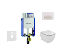 Geberit Kombifix - Modul pro závěsné WC s tlačítkem Sigma50, alpská bílá + Ideal Standard Tesi - WC a sedátko 110.302.00.5 NF8