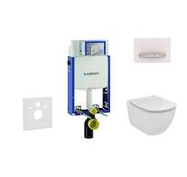 Geberit Kombifix - Modul pro závěsné WC s tlačítkem Sigma50, alpská bílá + Ideal Standard Tesi - WC a sedátko 110.302.00.5 NF8