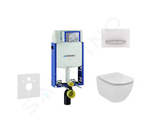 Geberit Kombifix - Modul pro závěsné WC s tlačítkem Sigma50, alpská bílá + Ideal Standard Tesi - WC a sedátko 110.302.00.5 NF8