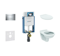 Geberit Kombifix - Set předstěnové instalace, klozet Alpha se sedátkem, tlačítko Sigma20, chrom 110.302.00.5 NR6
