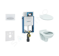 Geberit Kombifix - Set předstěnové instalace, klozet Alpha se sedátkem, tlačítko Sigma50, alpská bílá 110.302.00.5 ND8