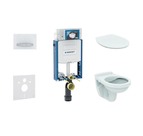 Geberit Kombifix - Set předstěnové instalace, klozet Alpha se sedátkem, tlačítko Sigma50, alpská bílá 110.302.00.5 ND8