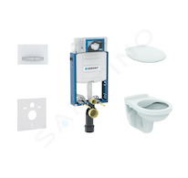 Geberit Kombifix - Set předstěnové instalace, klozet Alpha se sedátkem, tlačítko Sigma50, alpská bílá 110.302.00.5 NR8