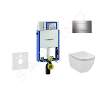 Geberit Kombifix - Set předstěnové instalace, klozetu a sedátka Ideal Standard Tesi, tlačítka Sigma30, chrom 110.302.00.5 NF6