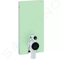 Geberit Monolith - Sanitární modul pro stojící WC, 101 cm, boční přívod vody, mátově zelená 131.003.SL.5