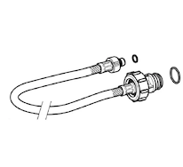 Geberit Náhradní díly - Hadička pro podomítkové nádrže, délka 33,3 cm 240.921.00.1