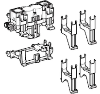 Geberit Náhradní díly - Hydraulický servozvedák 242.820.00.1