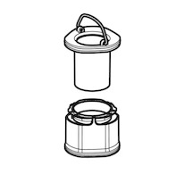 Geberit  - Ponorná trubka a nosič 240.568.00.1