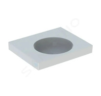 Geberit Preciosa II - Umyvadlo 60x50x17 cm, bez přepadu, bez otvoru pro baterii, bílá 123261000