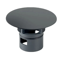 Geberit Příslušenství - Kryt ventilu pro připojení umyvadla Clou, matná černá 241.993.14.1