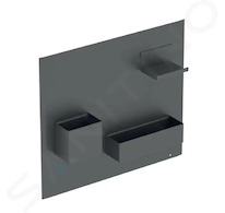 Geberit Příslušenství - Magnetická tabule s přihrádkami, 45x39 cm, matná láva 500.649.JK.2