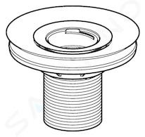 Geberit Příslušenství - Sifonový adaptér pro bezvodé pisoáry, průměr 103 mm 116.060.00.1