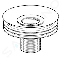 Geberit Příslušenství - Sifonový adaptér pro bezvodé pisoáry, průměr 125 mm 116.062.00.1