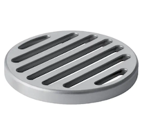 Geberit Příslušenství - Štěrbinový rošt pro podlahové vpusti, průměr 14 cm, pojízdný, nerez 388.133.00.1