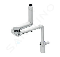 Geberit Příslušenství - Úsporný umyvadlový sifon Clou, pro ovládání táhlem, chrom 152.049.21.1