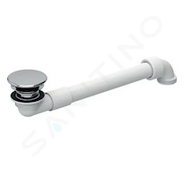 Geberit Příslušenství - Úsporný umyvadlový sifon s výpustí pro umyvadla bez přepadu, chrom 152.081.21.1