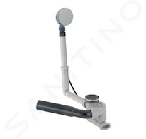 Geberit Příslušenství - Vanová odtoková a přepadová souprava, délka 26 cm, lesklý chrom 150.530.21.6