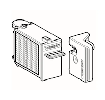 Geberit Příslušenství - Zásuvka s filtrem pro jednotku odsávání zápachu DuoFresh 243.970.00.1