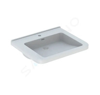 Geberit Selnova Comfort - Umyvadlo bezbariérové, 55x53 cm, s přepadem, otvor pro baterii, bílá 500.785.00.7