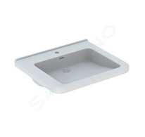 Geberit Selnova Comfort - Umyvadlo bezbariérové, 65x55 cm, s přepadem, otvor pro baterii, bílá 500.788.01.7