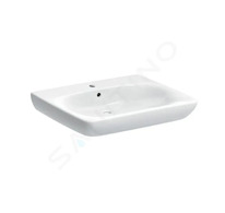 Geberit Selnova Comfort - Umyvadlo bezbariérové, 65x55 cm, s přepadem, otvor pro baterii, bílá 501.463.00.7