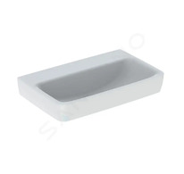 Geberit Selnova Compact - Umyvadlo 65x40 cm, bez přepadu, bez otvoru pro baterii, bílá 501.893.00.7