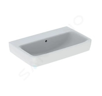 Geberit Selnova Compact - Umyvadlo 65x40 cm, s přepadem, bez otvoru pro baterii, bílá 501.892.00.7