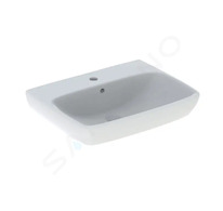 Geberit Selnova Square - Umyvadlo 65x48 cm, s přepadem, otvor pro baterii, bílá 500.299.01.5