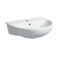 Geberit Selnova - Umyvadlo 55x44 cm, s přepadem, otvor pro baterii, bílá 500.311.01.7