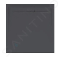 Geberit Sestra - Sprchová vanička 80x80 cm, grafit 550.292.00.2
