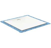 Geberit Setaplano - Plochá sprchová vanička, 100x100 cm, minerální materiál, Antislip, alpská bílá 154.280.11.1