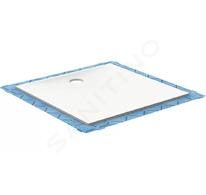 Geberit Setaplano - Plochá sprchová vanička, 90x140 cm, minerální materiál, Antislip, alpská bílá 154.275.11.1